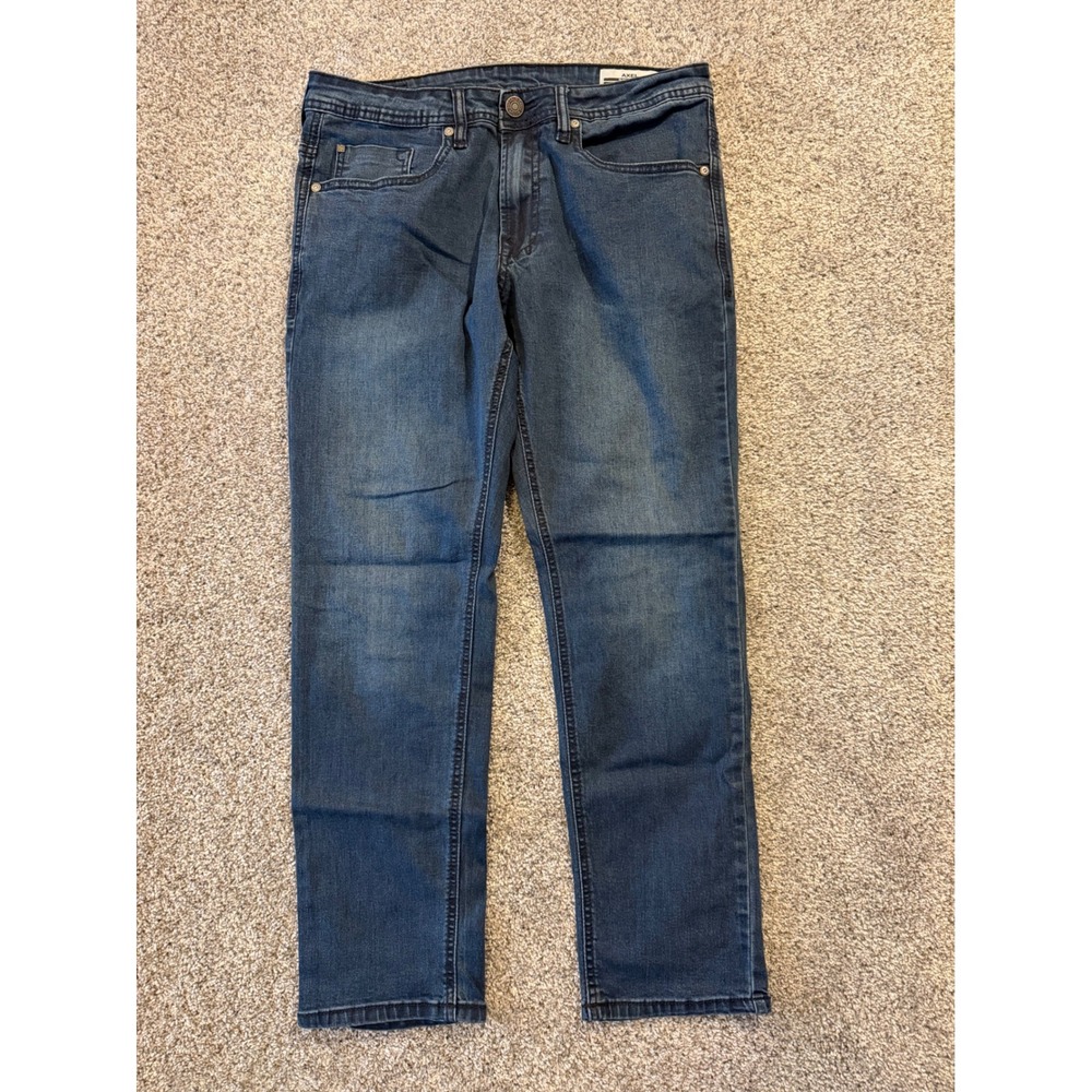 Buffalo David Bitton Jeans Mens 32x29 Blue Axel Slim Stretch Dark Wash Denim